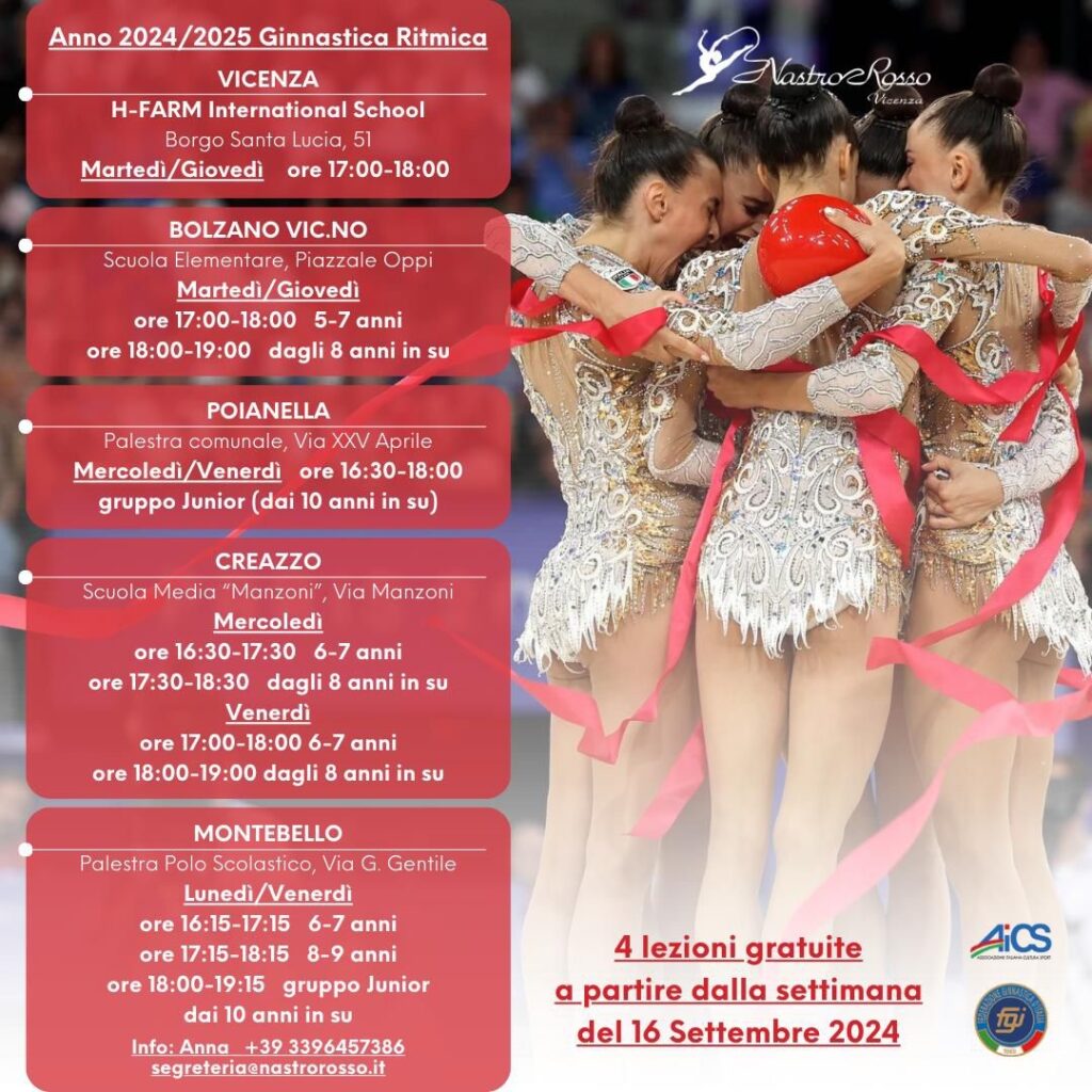 corsi ginnastica ritmica Vicenza 